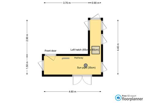 standard hall size|The width of a hallway .